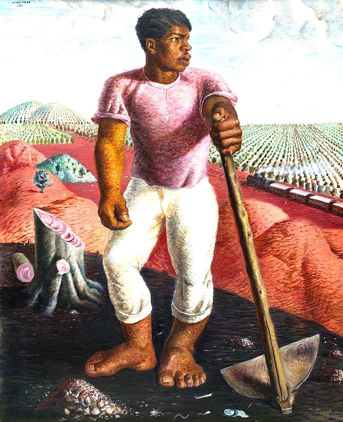 O lavrador de café (1934), é um óleo sobre tela com dimensões de 100 x 81 x 2,5 cm e pode ser visto no MASP (Museu de Arte de São Paulo)
