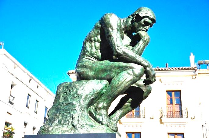 O pensador, de Rodin